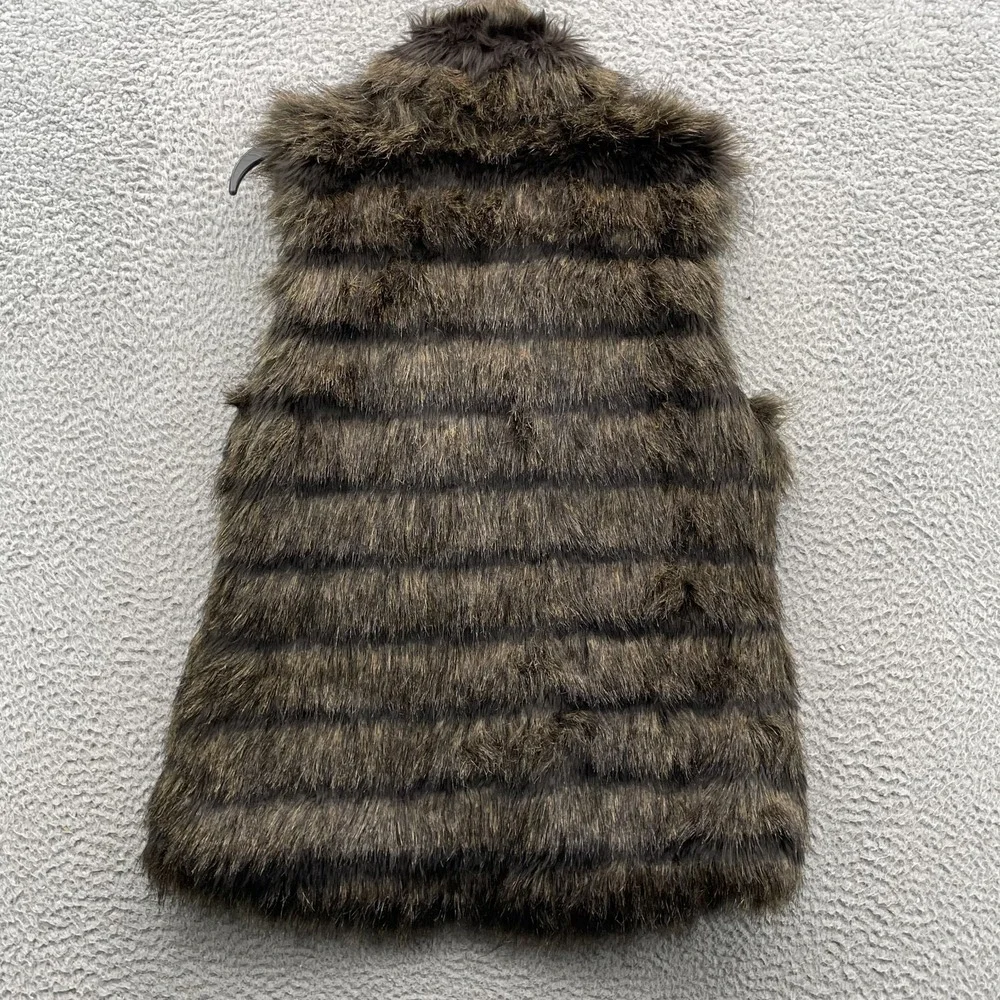 Michael Kors Faux Raccoon Fur Vest Women's‎ Medium Outdoor Winter Cabin Y2k 90's
